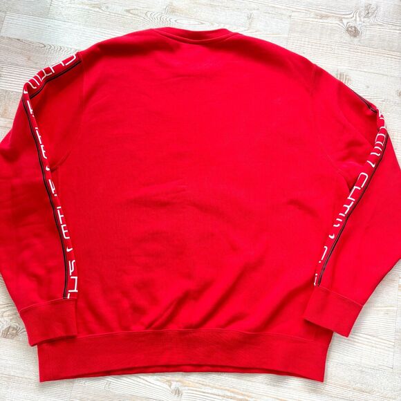Nike Graphic Tiger Swoosh Crewneck Sweatshirt | Red‎ Size XL - Picture 7 of 9
